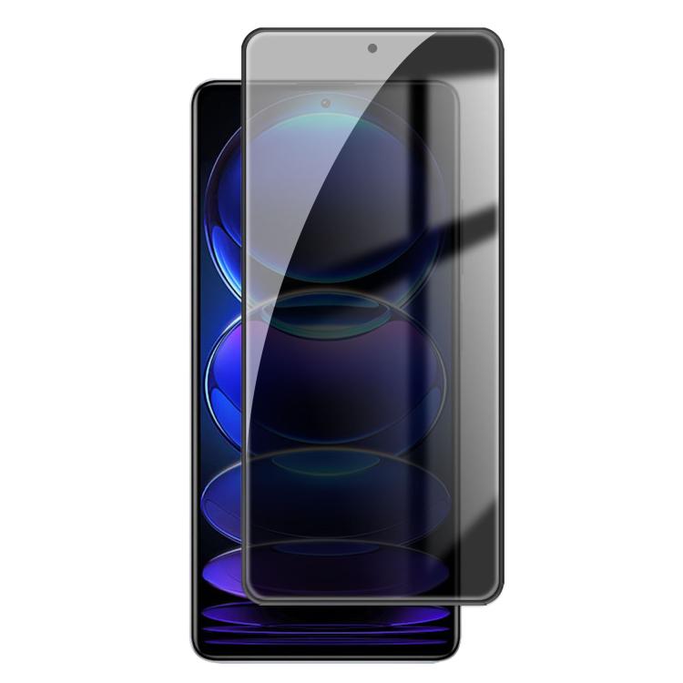 

For Redmi Note 12 Pro+ 5G Global Kalebol High-Aluminum Screen-Printed Full-Coverage Black-Border Privacy Tempered Glass Film