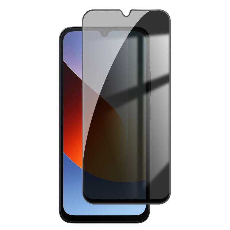 For Redmi A7 4G 171.8mm Kalebol High-Aluminum Screen-Printed Full-Coverage Black-Border Privacy Tempered Glass Film