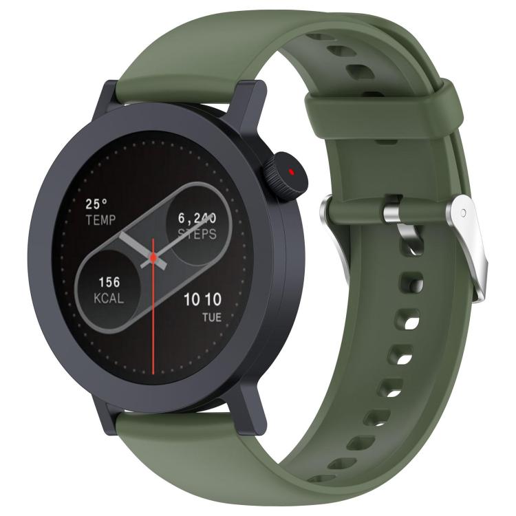

For CMF Watch 3 Pro / CMF Watch Pro2 xDFind Solid Color Silicone Watch Band(Dark Green)