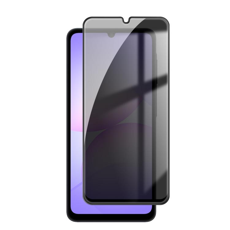 For Galaxy A08 4G / 5G Kalebol High-Aluminum Screen-Printed Full-Coverage Black-Border Privacy Tempered Glass Film