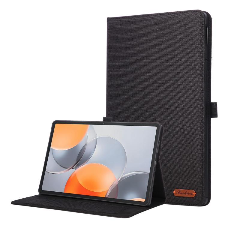 

For Lenovo Xiaoxin Pad Pro GT 2025 Fabric Texture Horizontal Flip Leather Tablet Case(Black)