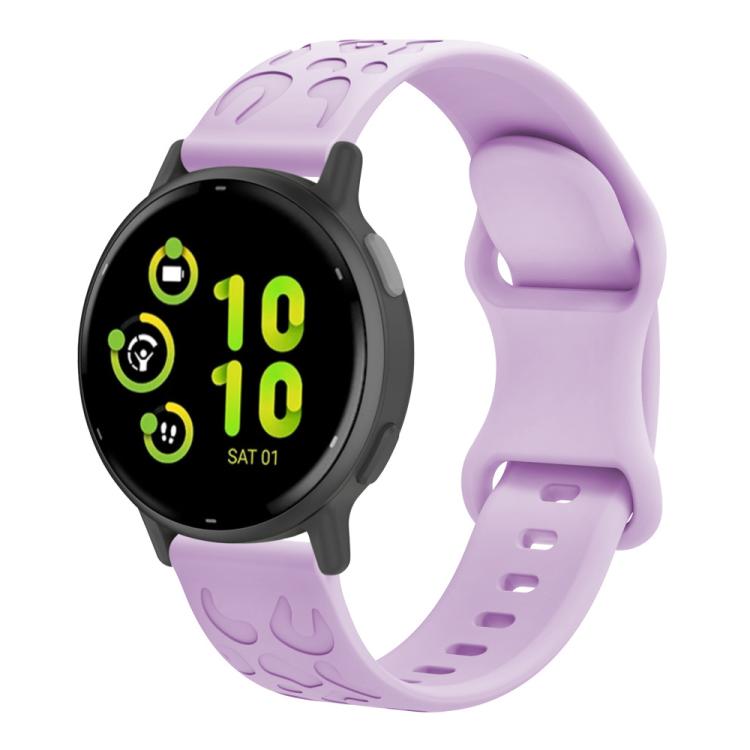 

20mm xDfind Leopard Print Silicone Watch Band(Lavender)