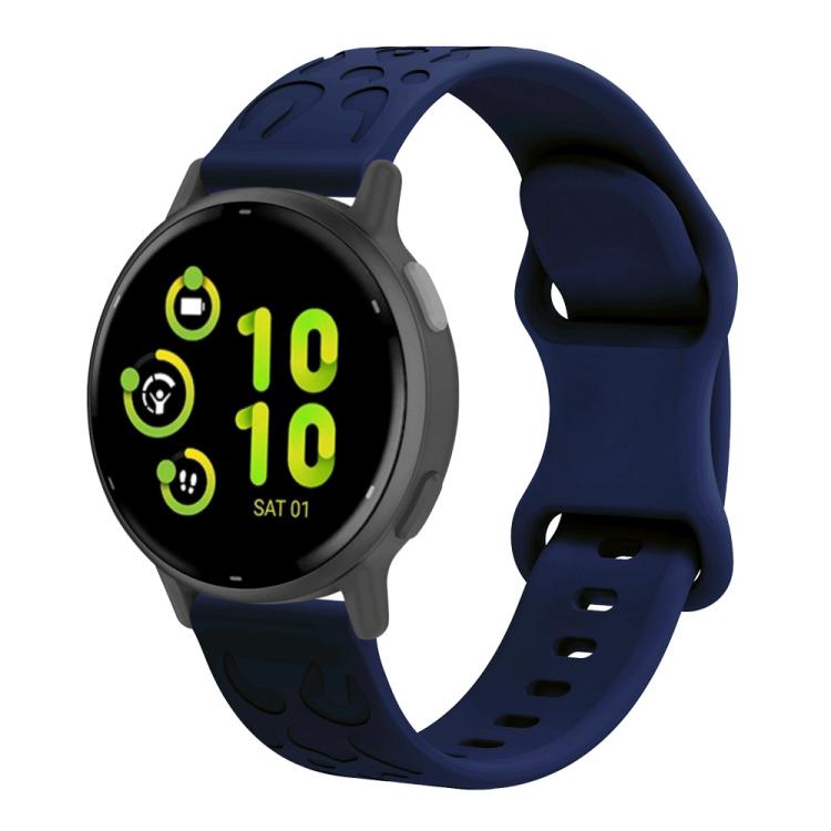 

22mm xDfind Leopard Print Silicone Watch Band(Navy Blue)