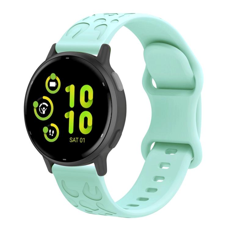 

22mm xDfind Leopard Print Silicone Watch Band(Light Green)
