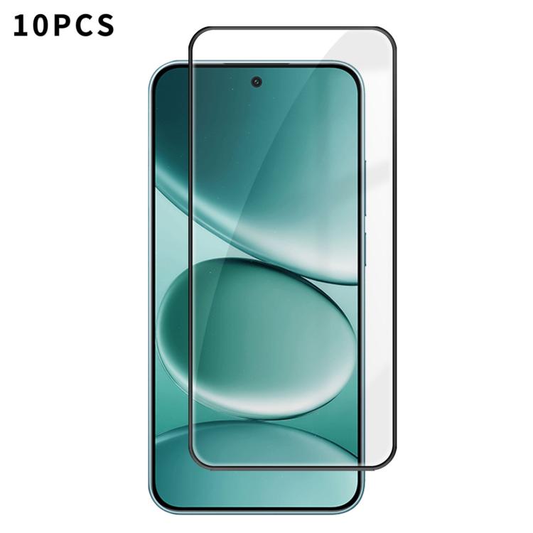 

For Redmi Note 15 Pro 5G Global 163.6mm 10pcs Kalebol High-Aluminum Screen-Printed Full-Coverage Anti-Fingerprint Black-Bordered HD Tempered Glass Film