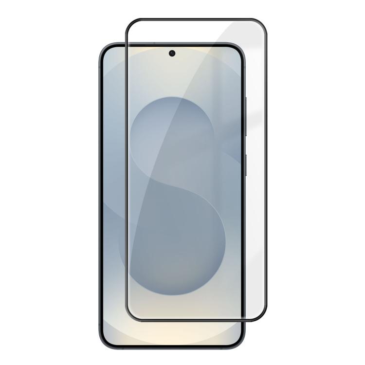 

For Samsung Galaxy S25 5G Kalebol High-Aluminum Screen-Printed Full-Coverage Anti-Fingerprint Black-Bordered HD Tempered Glass Film