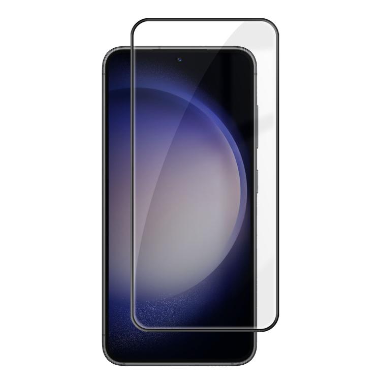 

For Samsung Galaxy S23 5G Kalebol High-Aluminum Screen-Printed Full-Coverage Anti-Fingerprint Black-Bordered HD Tempered Glass Film