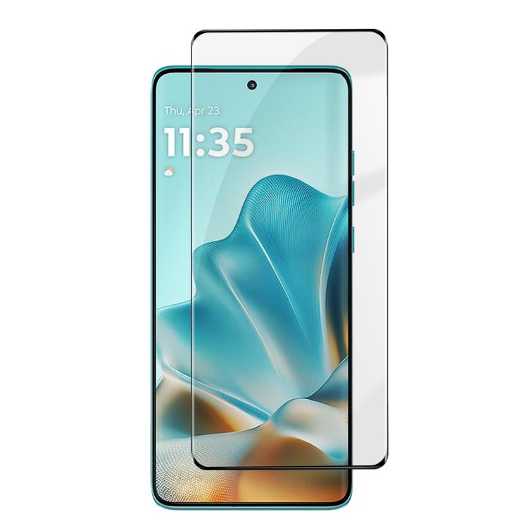 

For Motorola Edge 60 Fusion Kalebol Curved High-Aluminum Screen-Printed Full-Coverage Anti-Fingerprint Black-Bordered HD Tempered Glass Film