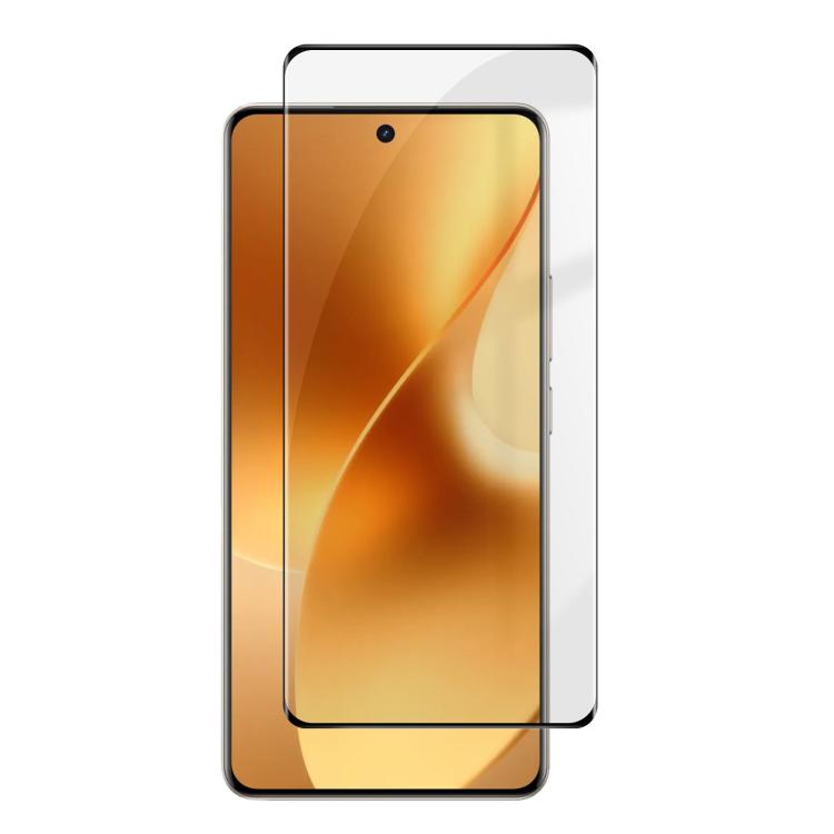 

For Realme 15 Pro 5G Kalebol Curved High-Aluminum Screen-Printed Full-Coverage Anti-Fingerprint Black-Bordered HD Tempered Glass Film