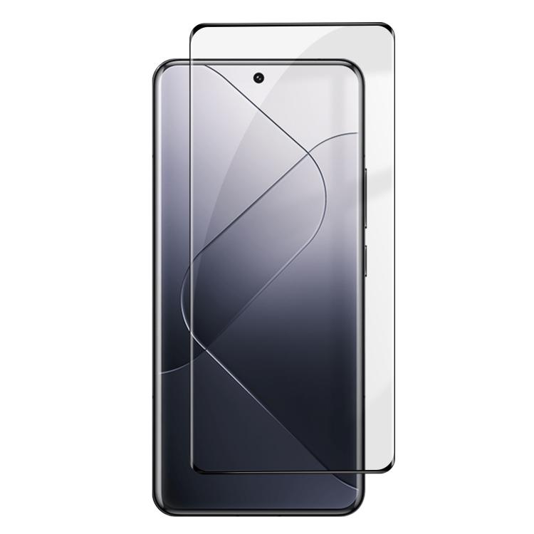 

For Xiaomi 14 Pro Kalebol Curved High-Aluminum Screen-Printed Full-Coverage Anti-Fingerprint Black-Bordered HD Tempered Glass Film