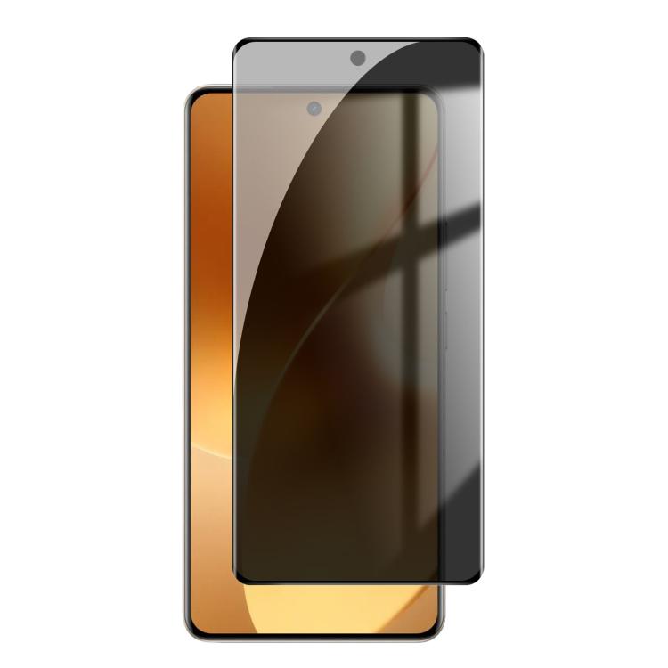 

For Realme 15 Pro 5G Kalebol Curved High-Aluminum Screen-Printed Full-Coverage Anti-Fingerprint Black-Border Privacy Tempered Glass Film