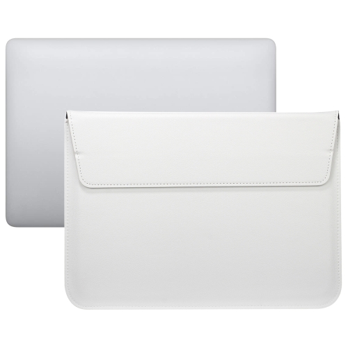 

PU Leather Ultra-thin Envelope Bag Laptop Bag for MacBook Air / Pro 13 inch, with Stand Function(White)