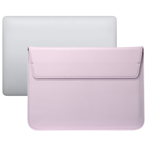 

PU Leather Ultra-thin Envelope Bag Laptop Bag for MacBook Air / Pro 13 inch, with Stand Function(Pink)