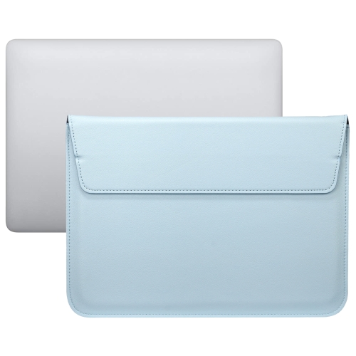 

PU Leather Ultra-thin Envelope Bag Laptop Bag for MacBook Air / Pro 13 inch, with Stand Function(Sky Blue)