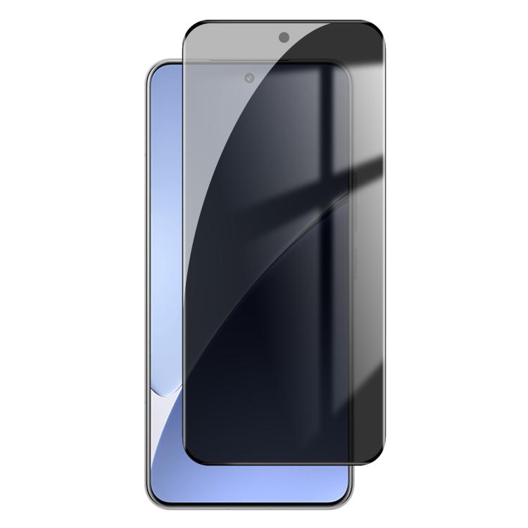 

For Xiaomi 15 Pro Kalebol Curved High-Aluminum Screen-Printed Full-Coverage Anti-Fingerprint Black-Border Privacy Tempered Glass Film