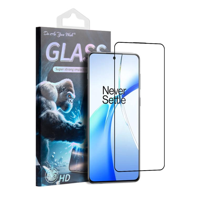 

For OnePlus Ace 3V Do As You Wish Silk Screen Printed HD Tempered Glass Film(Black)