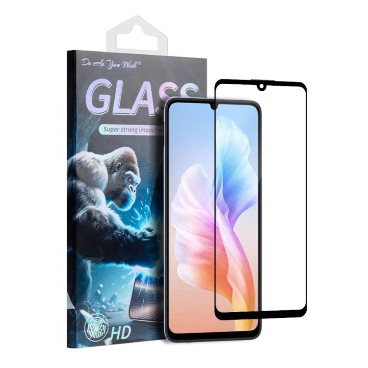 

For Meizu Note 21 Do As You Wish Silk Screen Printed HD Tempered Glass Film(Black)