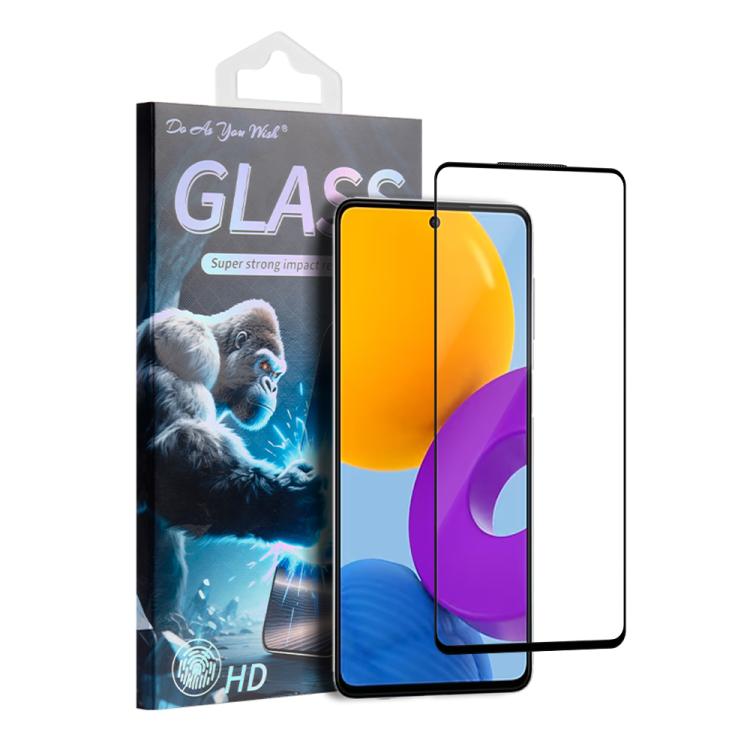 

For Samsung Galaxy M51 / M52 5G Do As You Wish Silk Screen Printed HD Tempered Glass Film(Black)