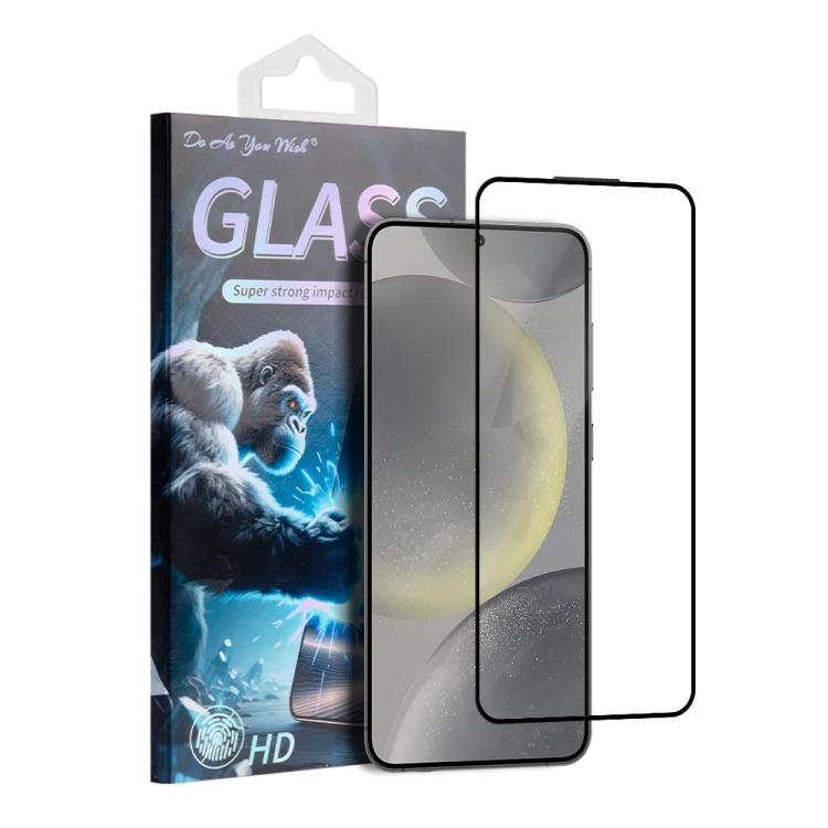 

For Samsung Galaxy S24+ 5G Do As You Wish Silk Screen Printed HD Tempered Glass Film(Black)