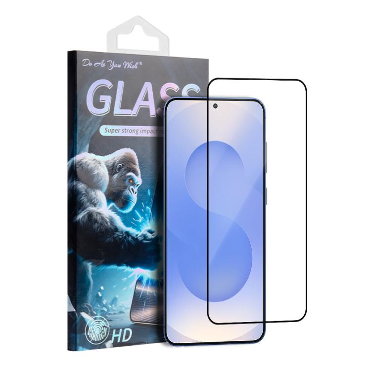 

For Samsung Galaxy S25 5G Do As You Wish Silk Screen Printed HD Tempered Glass Film(Black)