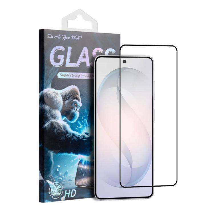 

For Samsung Galaxy S26+ 5G Do As You Wish Silk Screen Printed HD Tempered Glass Film(Black)
