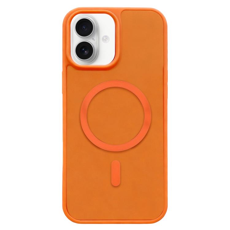 

For iPhone 17 Frosted Skin Feel MagSafe Phone Case(Orange)