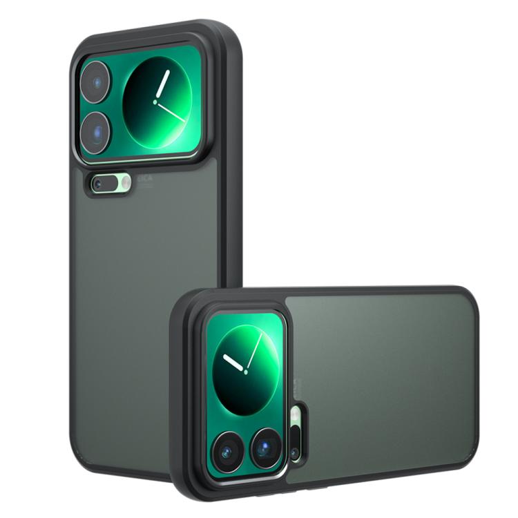 

For Xiaomi 17 Pro Max Armor Big Pore PC Hybrid TPU Phone Case(Frosted Black)
