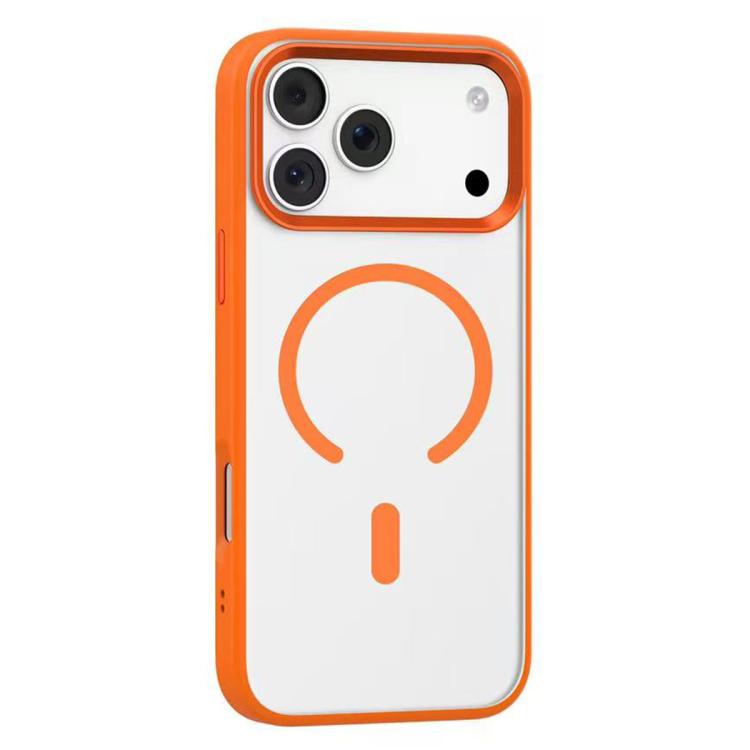 For iPhone 17 Pro Max Mutural Mist MagSafe Series Magnetic PC Hybrid TPU Phone Case(Orange)