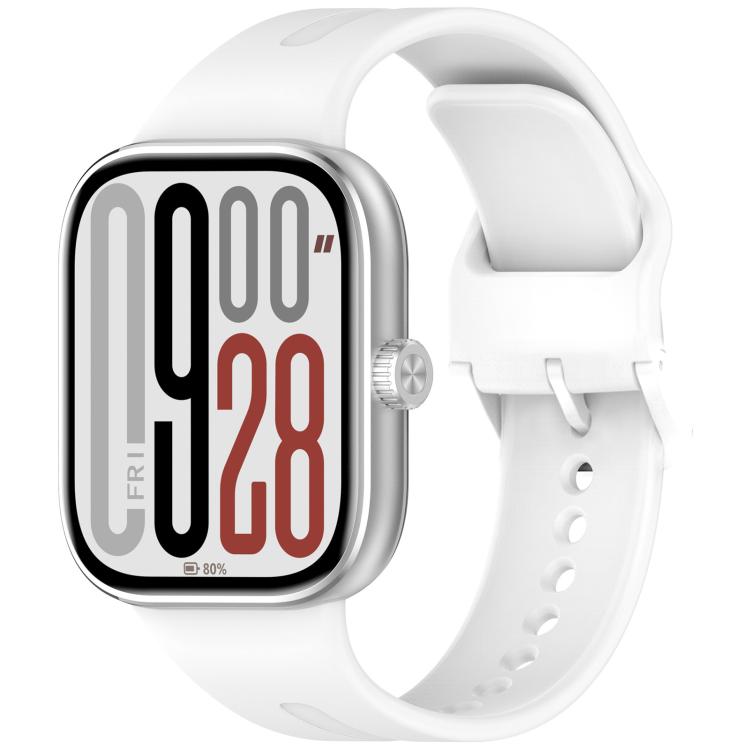 

For Xiaomi Smart Band 9 Pro/Redmi Watch 5 xDfind Solid Color Quick Release Silicone Watch Band(White)