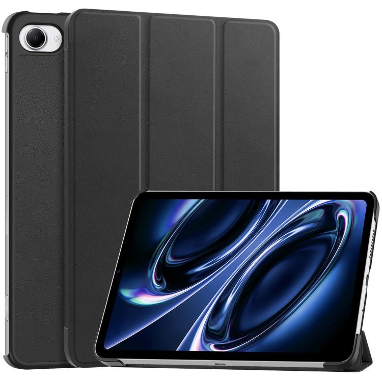For Xiaomi Redmi K Pad 2 8.8 2026 Custer Texture 3-Fold Holder Leather Smart Tablet Case(Black)