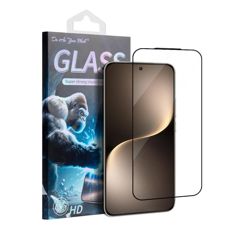 

For Honor Magic7 Do As You Wish Silk Screen Printed HD Tempered Glass Film(Black)