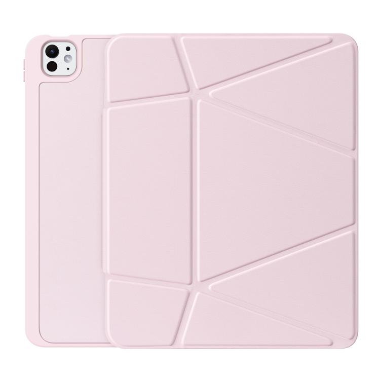 

For iPad Pro 13 2024 / 2025 DUX DUCIS Vers Series PU + TPU Tablet Case(Pink)