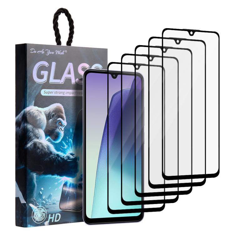

For Redmi 14R 5G / 14C 5G / 4G 5pcs / Pack Do As You Wish Silk Screen Printed HD Tempered Glass Film(Black)