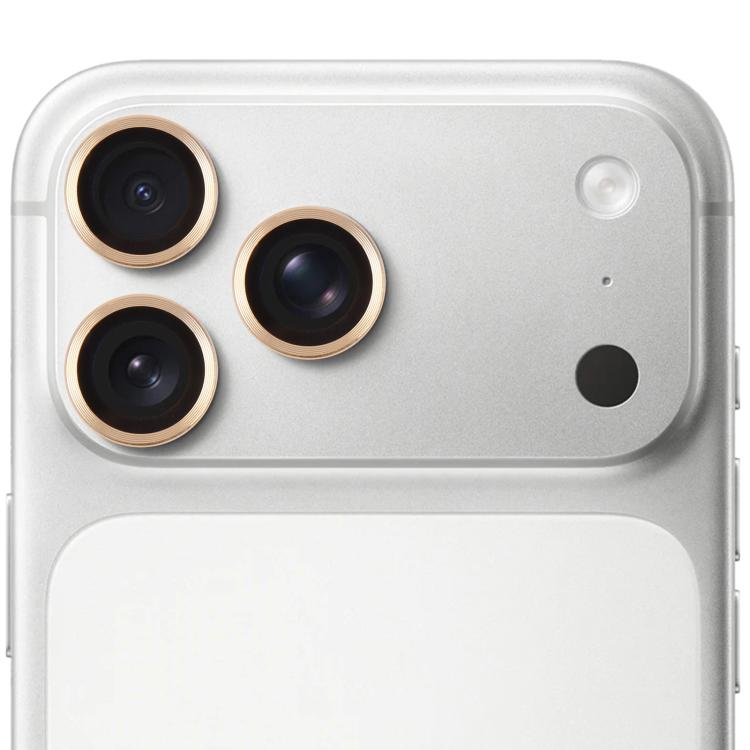 

For iPhone 17 Pro Max Tempered Glass CD Texture Back Camera Film(Gold)