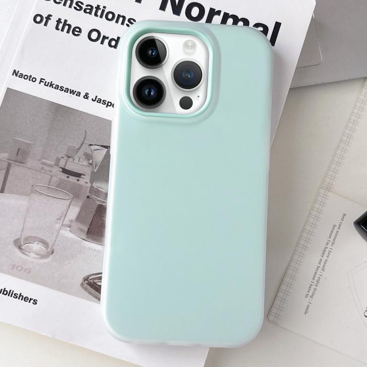 

For iPhone 14 Pro Jelly Color Matte Feel PC Hybrid TPU Phone Case(Light Blue)