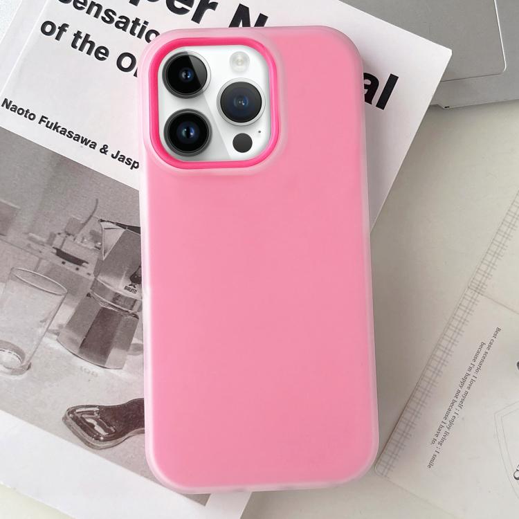 

For iPhone 12 Pro Jelly Color Matte Feel PC Hybrid TPU Phone Case(Rose Red)