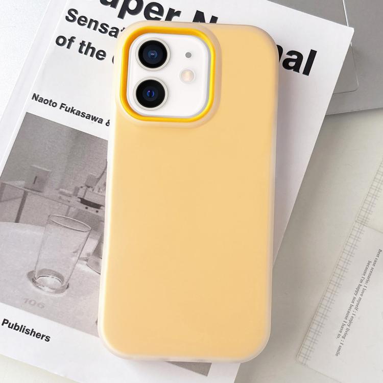 

For iPhone 11 Jelly Color Matte Feel PC Hybrid TPU Phone Case(Orange)