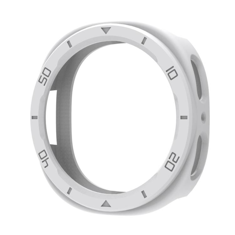 

For Samsung Galaxy Watch8 44mm Half Coverage Hollow TPU Watch Protective Cover(White)