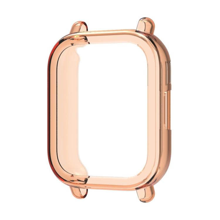 

For Redmi Watch 5 Lite Half Coverage Hollow TPU Watch Protective Cover(Transparent Orange)