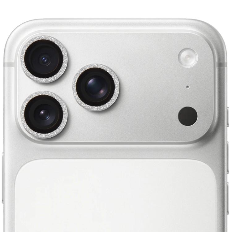 

For iPhone 17 Pro Max Glitter Camera Lens Protector Ring Film(Silver)