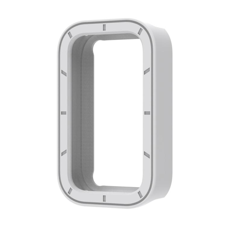 

For Xiaomi Smart Band 9 Pro Active / Redmi Band 3 Half Coverage Hollow TPU Watch Protective Cover(White)