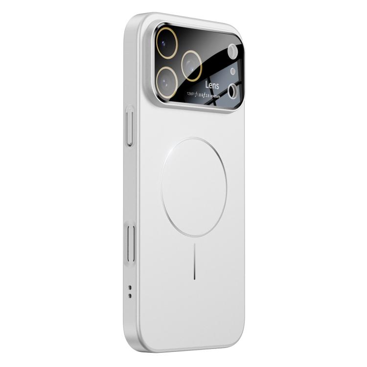 

For iPhone 17 Pro Max Oil-sprayed Skin Feel Magsafe Shockproof Phone Case(White)