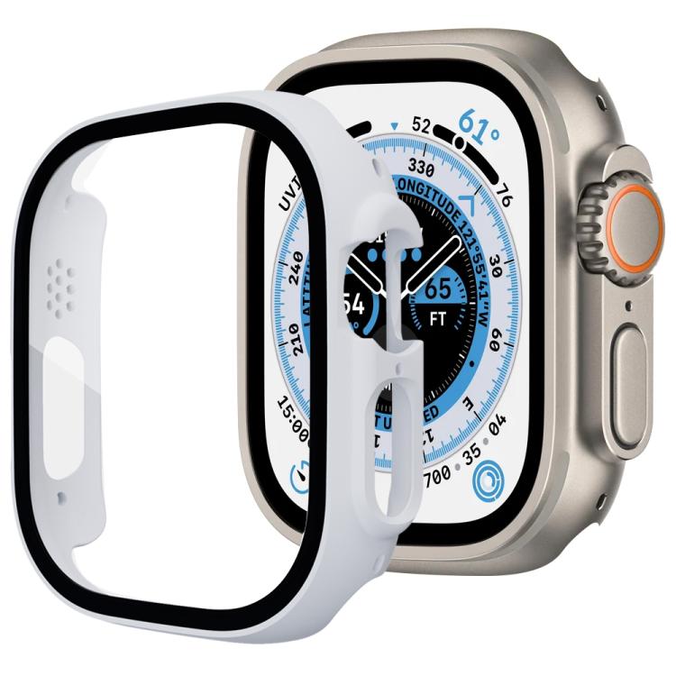 

For Apple Watch Series 6 / 5 / 4 / SE 44mm xDfind Tempered Glass Film Integrated PC Watch Cover(White)