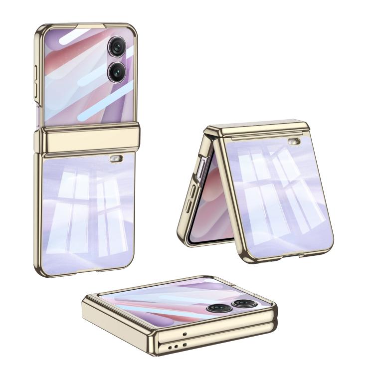 

For Honor Magic V Flip 2 GKK Integrated Folding Magnetic Hinge Phantom Phone Case(Champagne Gold)