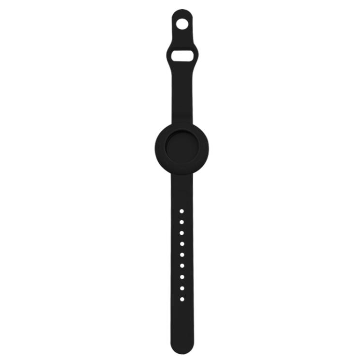 

For AirTag xDfind Football Texture Silicone Band Style Anti-lost Tracker Protective Cover(Black)