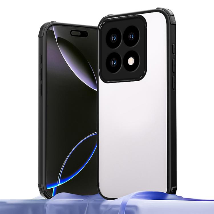 

For Xiaomi 15T 5G Four Corners Shield Shockproof TPU Hybrid PC Phone Case(Black)