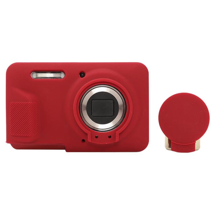 

For Kodak Pixpro FZ55 Glossy Soft Silicone Protective Case(Rose Red)