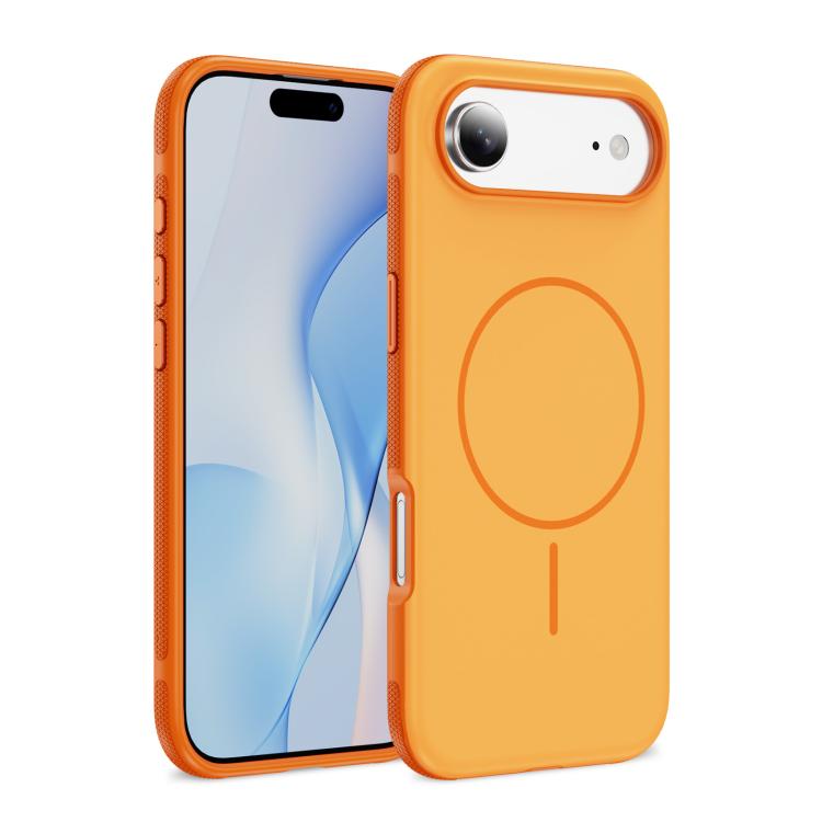 

For iPhone 17 Air Two-colors Imitation Original Magsafe PC Hybrid TPU Phone Case(Orange)