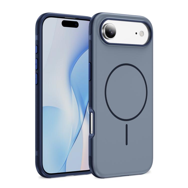 

For iPhone Air Two-colors Imitation Original Magsafe PC Hybrid TPU Phone Case(Blue)