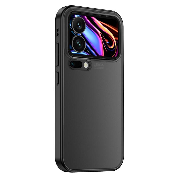 

For Xiaomi 17 Pro Airbag Anti-fall PC Hybrid TPU Phone Case(Matte Black)